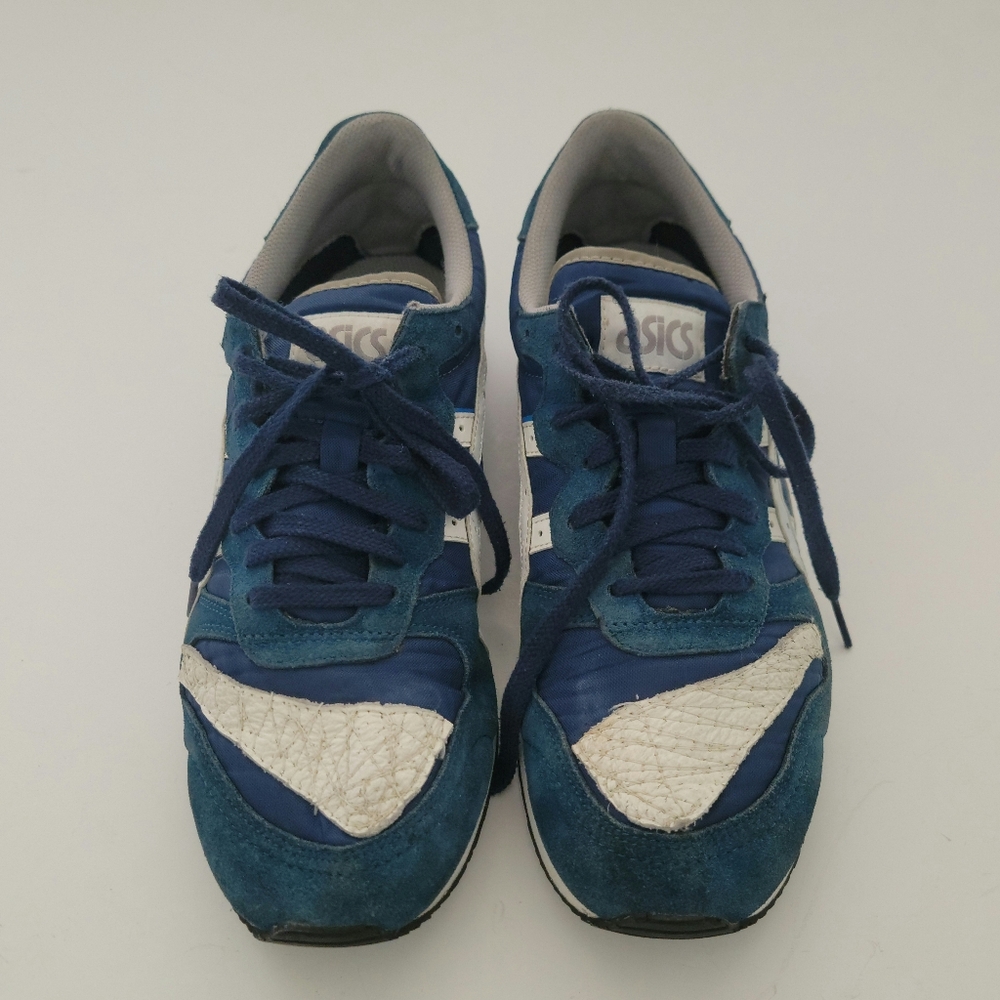 Asics HL517 Vintage  Men's Runner Blue and White Sneakers Size 9½